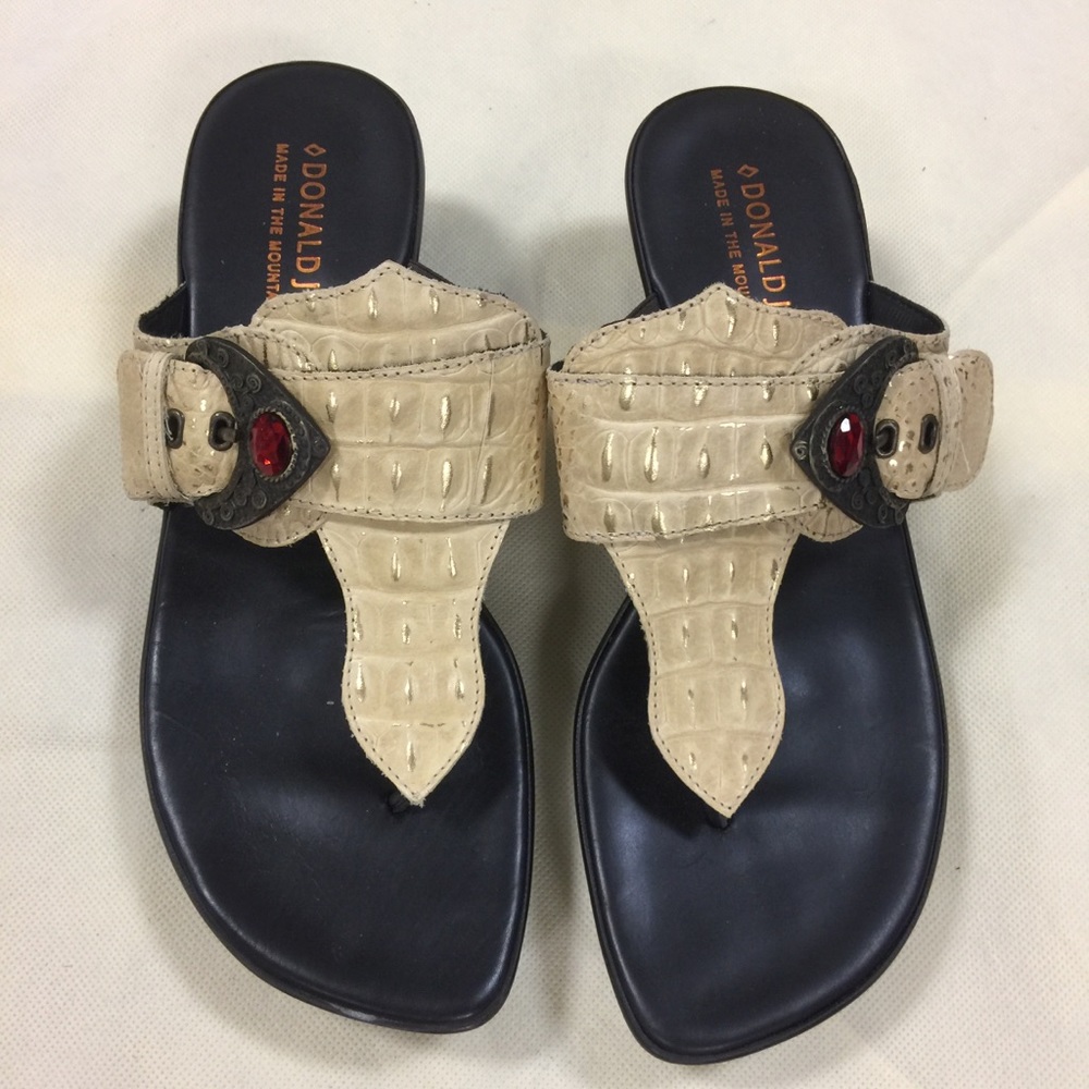 Funky thong sandals by Donald J Pliner